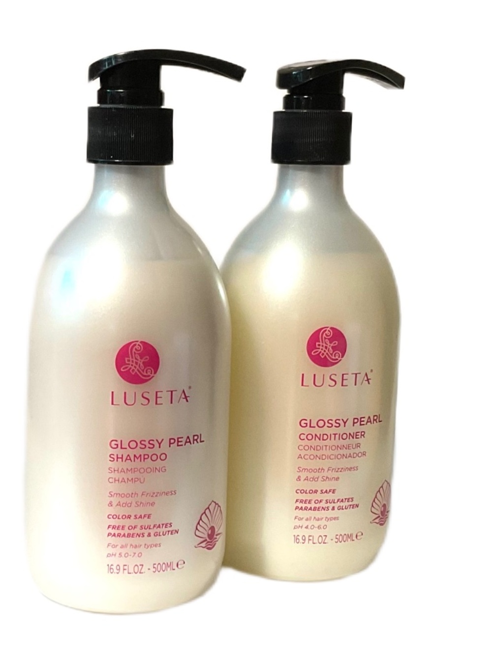 Luseta Glossy Pearl Shampoo and Glossy Pearl Conditioner